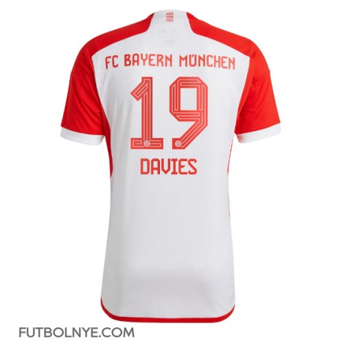 Camiseta Bayern Munich Alphonso Davies #19 Primera Equipación 2023-24 manga corta